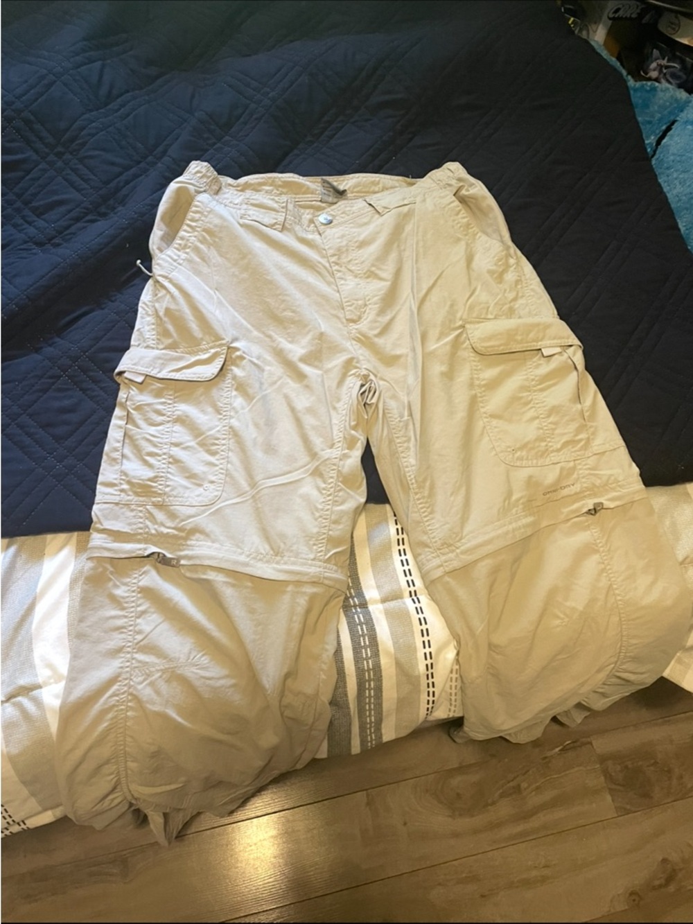 Men's Khaki Cargo Pants - Lightweight